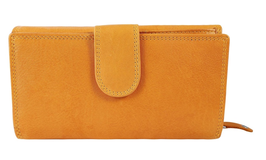 Image 50: Cartera de piel genuina para mujer Leonardo Verrelli