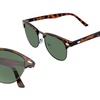 Image 7: Emblem Eyewear - Classic Half Frame Vintage Horned Rim Mens Womens Sunglasses