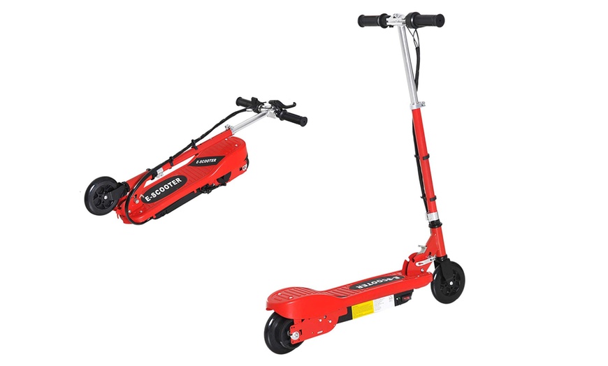 Image 10: Homcom Kid's Folding E-Scooter