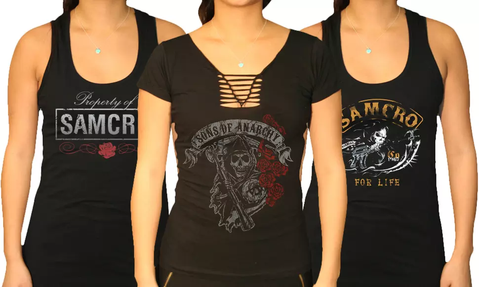 Official Sons of Anarchy Women's Tank-Tops and T-Shirts - Primary Image