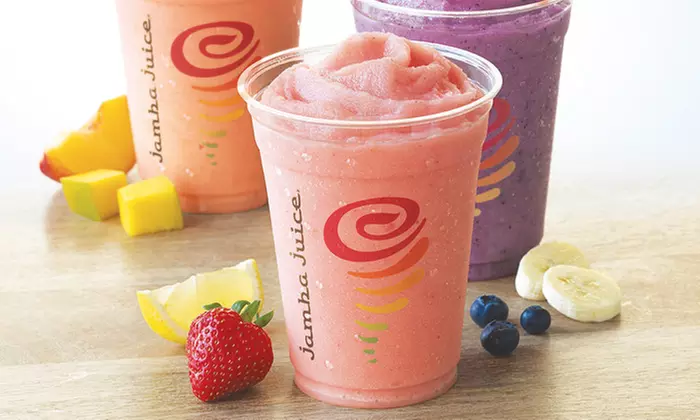 $6.50 for Two Medium-Sized Classic or Creamy Treats Smoothies at Jamba Juice (Up to $10.98 Value)  - Primary Image