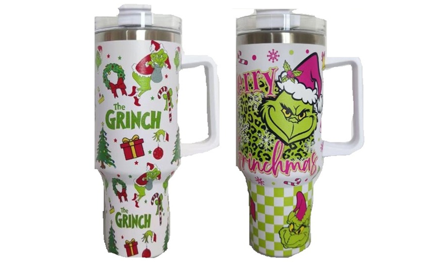 Image 19: 1 ou 2 gobelets de Noël en acier inoxydable d'1 L avec poignée