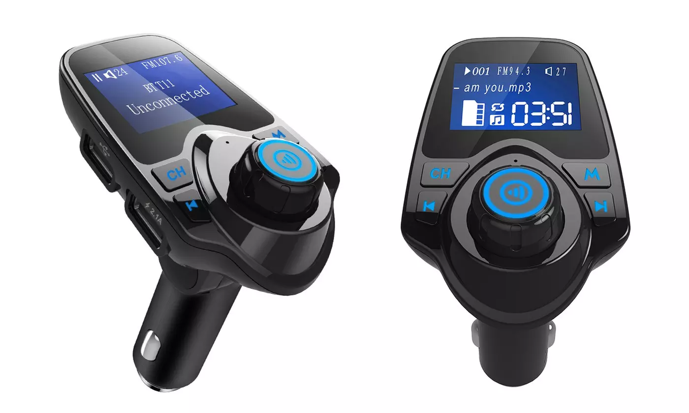 iMounTEK Wireless FM Car Transmitter Bluetooth Radio Adapter Dual USB Charger