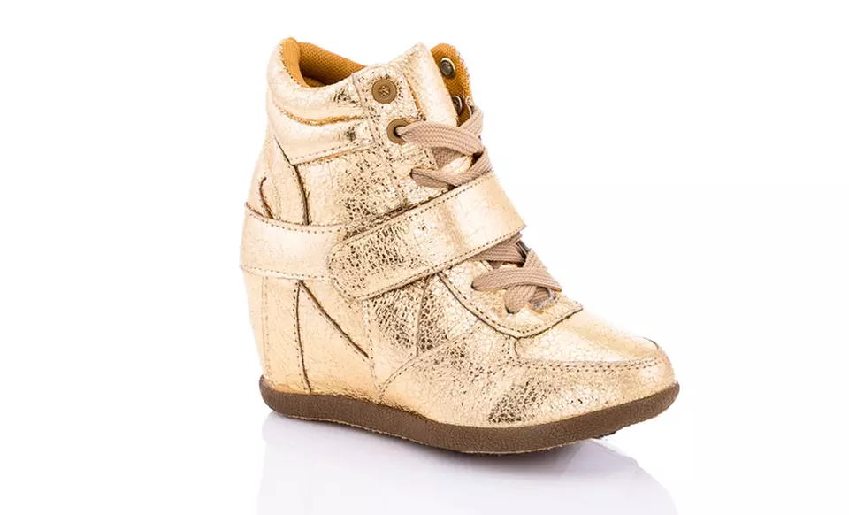 Coco Jumbo Glitter Sneaker Wedges - Second Medium