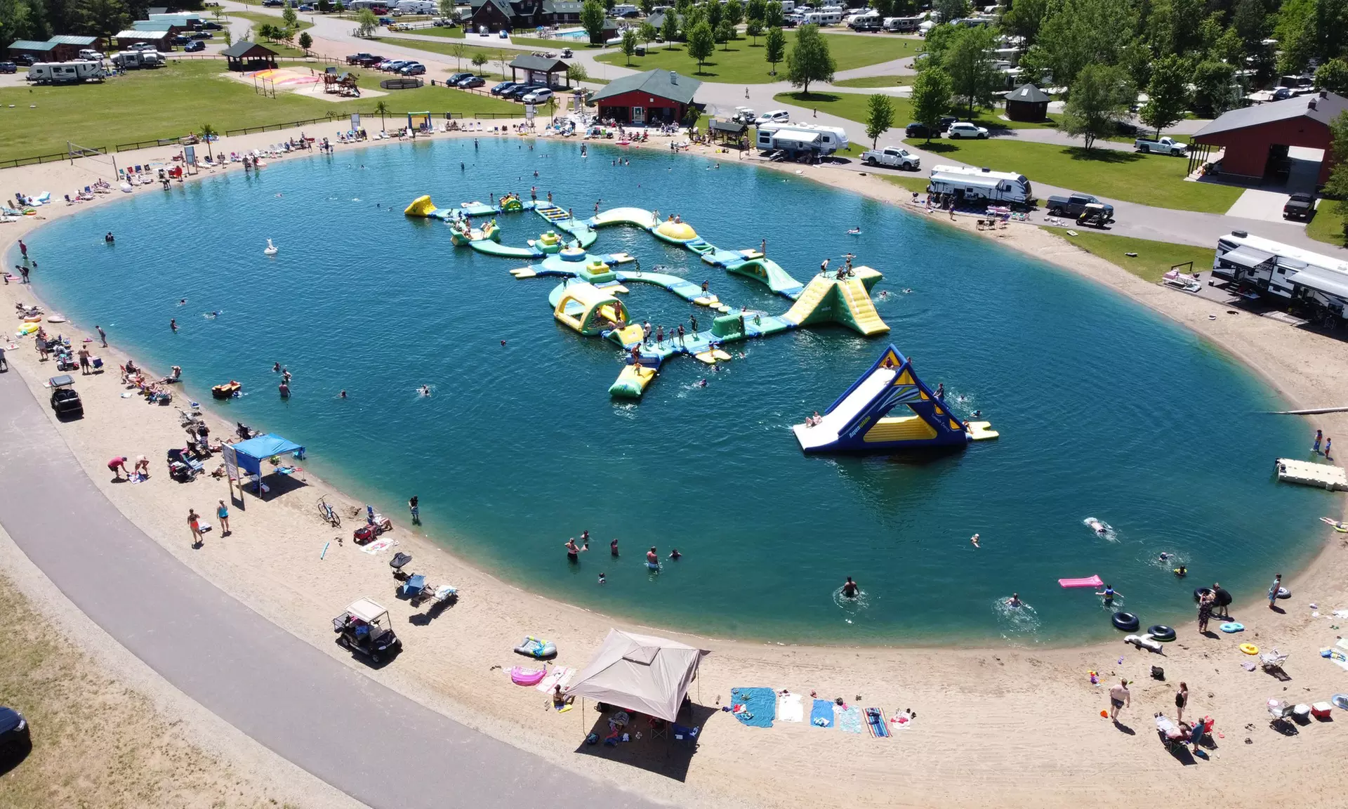 Enjoy an Aqua Park Day Pass for One, Two, or Four 