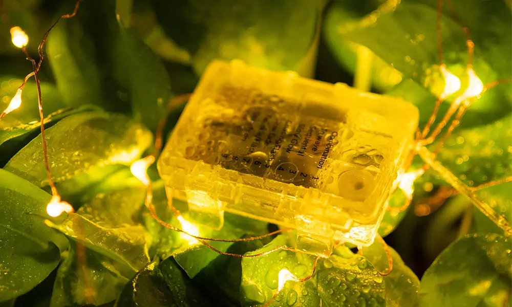 1 of 2 lichtslingers met ledlampjes