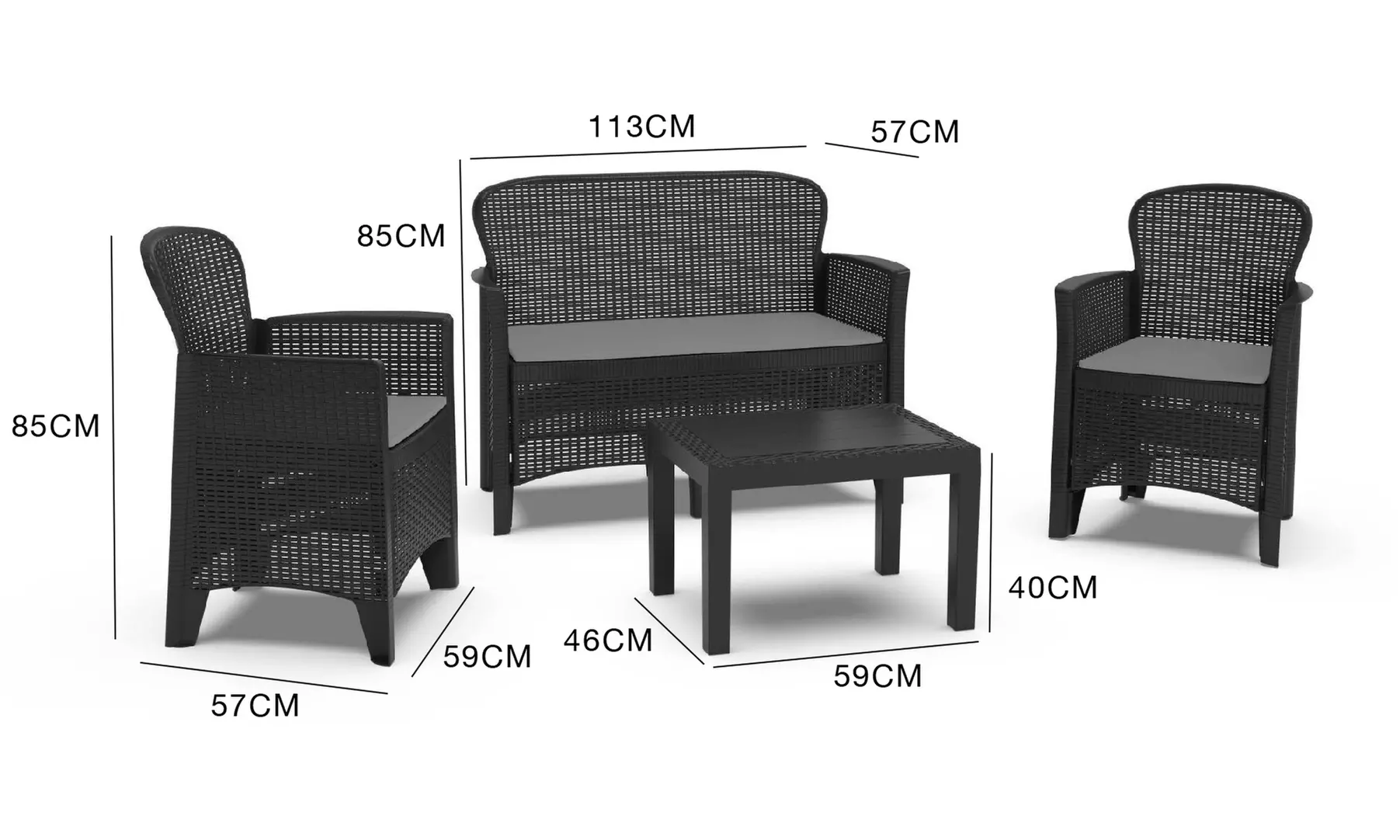 Gartenmöbel-Set "Taormina"
