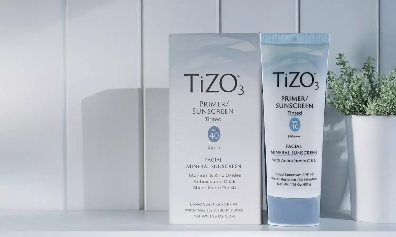 Tizo Tizo3 Facial Primer Tinted SPF 40 For Unisex 1.75 oz Sunscreen