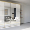 Image 5: Sweden Modern High Gloss Wardrobe with Drawers