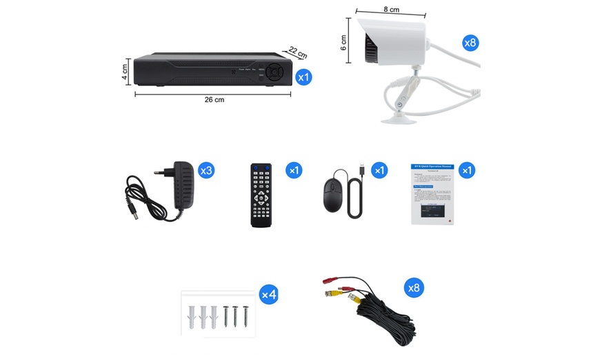 Image 7: Ensemble de 8 caméras de surveillance