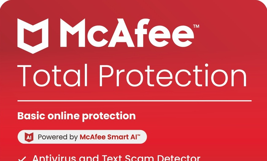 Image 1: McAfee Total Protection 2025: do 10 urządzeń, dostęp na rok lub 2 lata