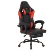 Image 2: Silla gaming ergonómica negra con función de masaje
