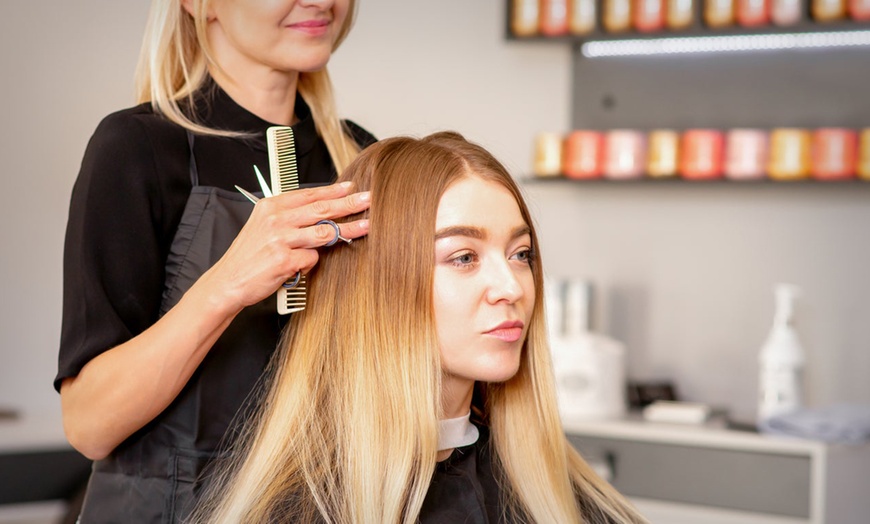 Image 1: Full Colour, Wash, Cut & Blow-Dry