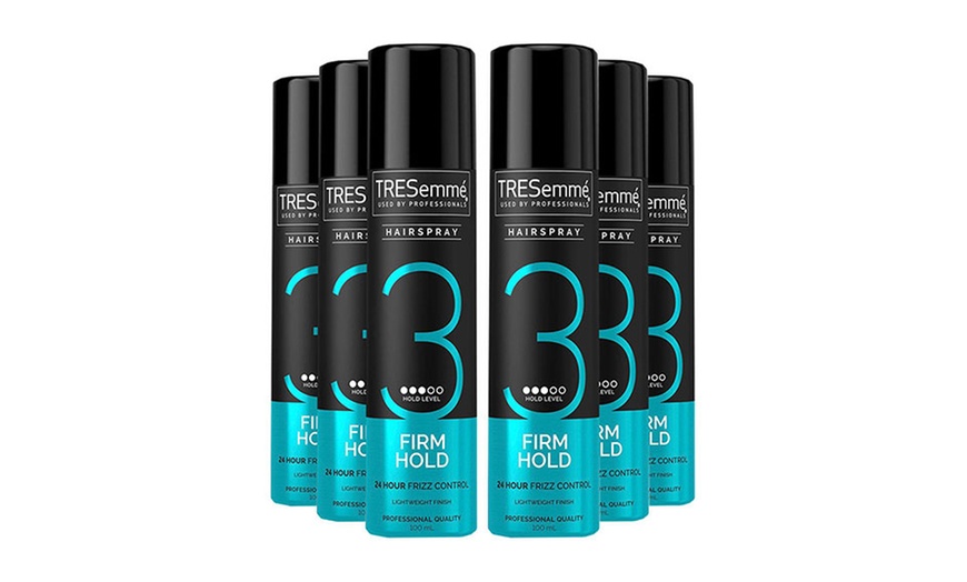 Image 1: Tresemme 6 Pack Firm Hold Hairspray 24-Hour Frizz Control