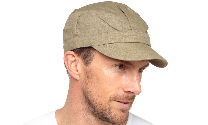 Image 3: Men's Linen Cap