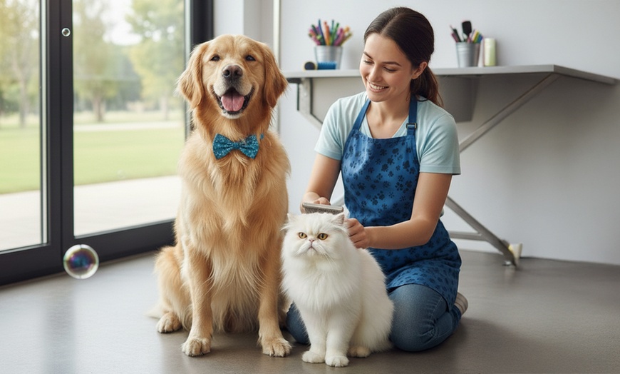Image 2: Comprehensive Pet Grooming for Cats and Dogs Up To 40 KG