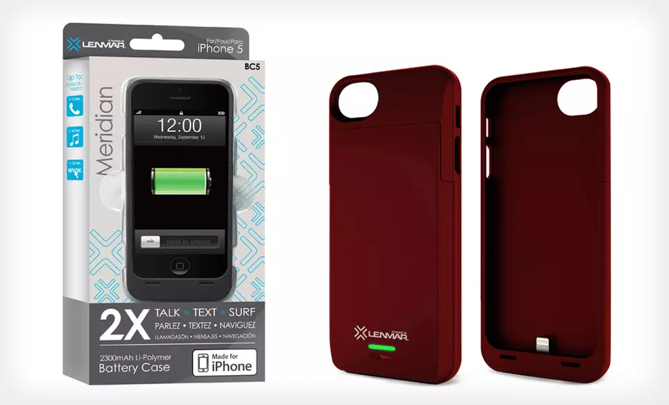 $49.99 for a Lenmar Battery Case for iPhone 5 ($89.99 List Price). Three Colors Available. Free Shipping and Returns. - Second Medium