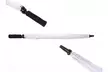 White Golf Umbrella with Fibreglass Frame - Image 4