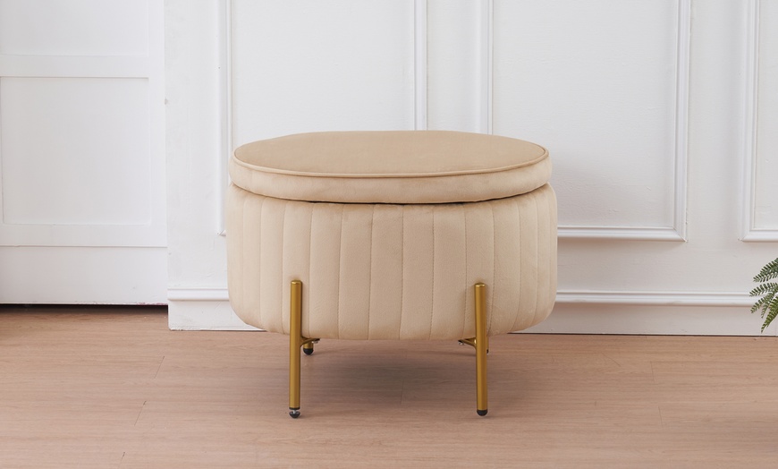 Image 3: Pouf contenitore a divanetto