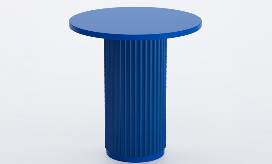 Image 2: Table d'appoint ronde cannelée 