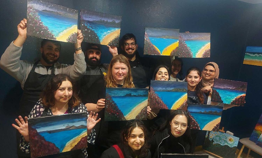 Image 25: Unleash Your Inner Artist: Three-Hour Paint and Sip Session