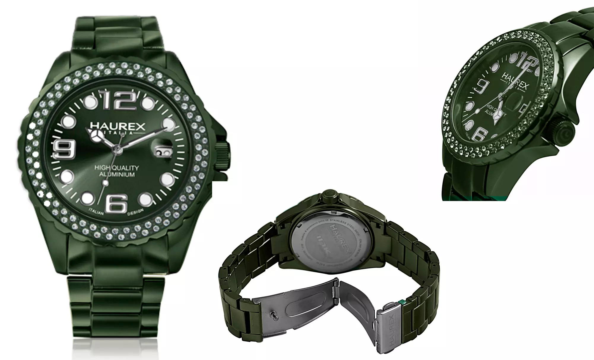 Haurex Italy Women's Elvin Crystal Watch. Multiple Colors Available. Free Returns. - Second Medium