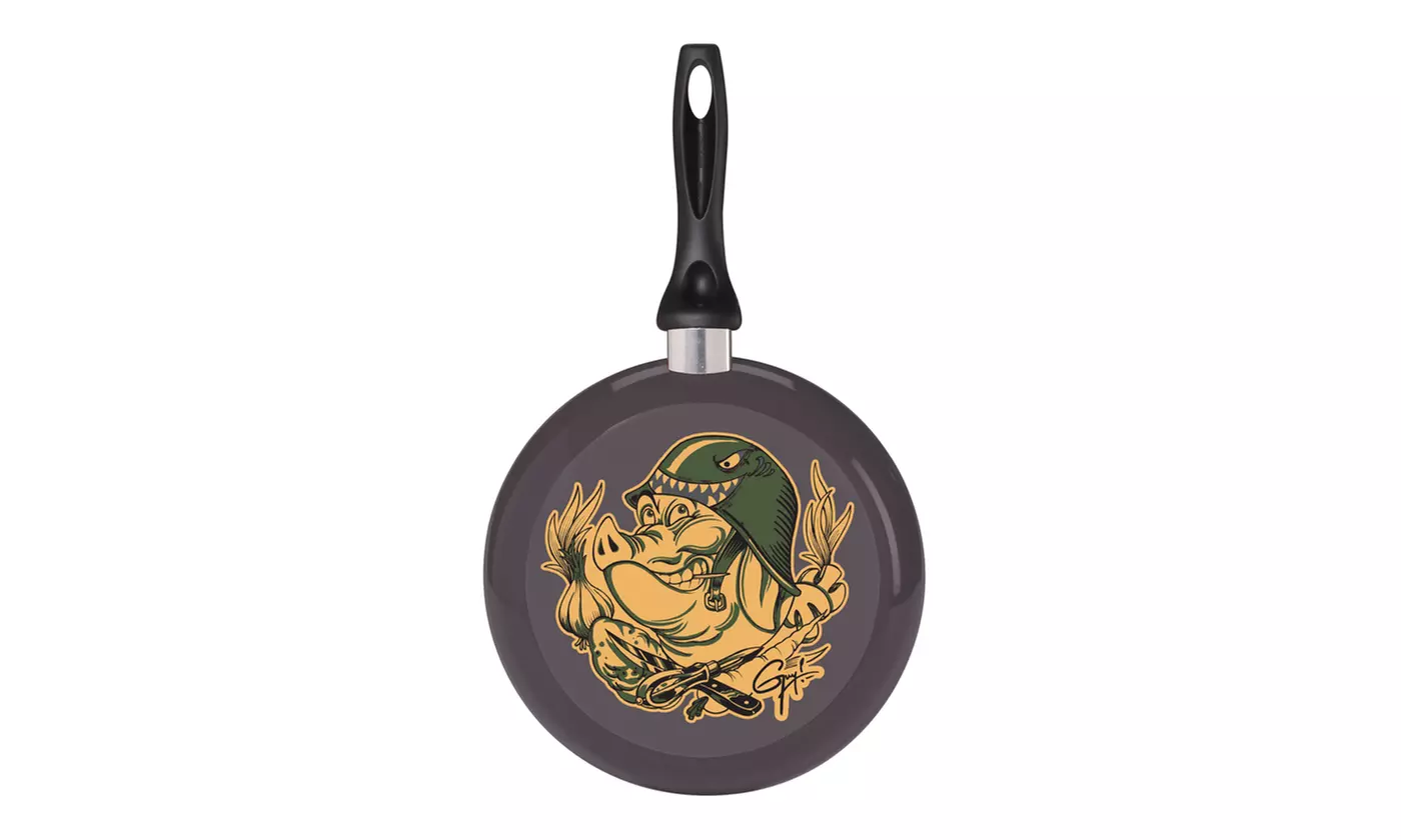 Guy Fieri 9.5" Tattooed Non-Stick Aluminum Skillet - Second Medium