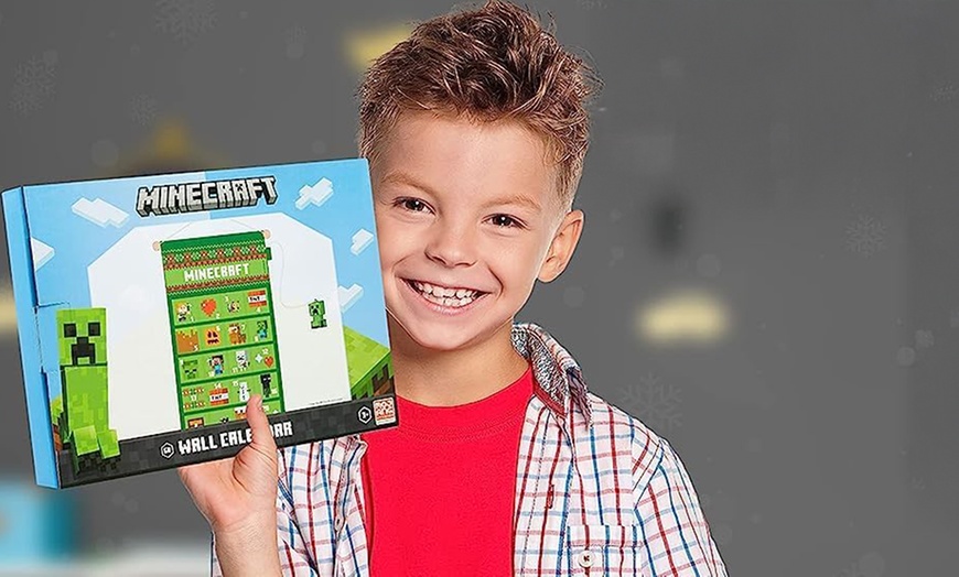 Image 4: Minecraft Reusable Christmas Advent Calendar, Customisable with 24 Pockets