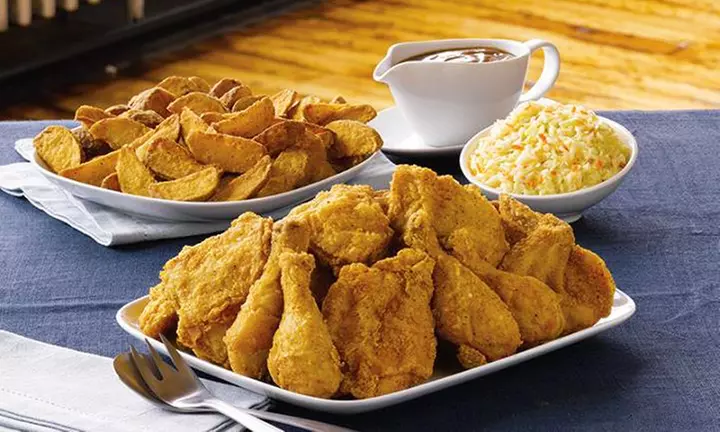 5-Piece Chicken Meal for Two or 10-Piece Feast for Four with Salad, Fries, and Drinks at Mary Brown's (Up to 56% Off) - Primary Image