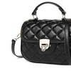 Image 12: Miss Lulu Practical Quilted PU Leather Crossbody Handbag