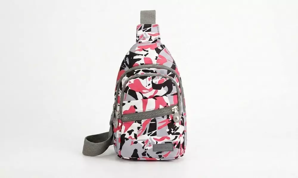 Bedruckte Diagonal-Umhängetasche