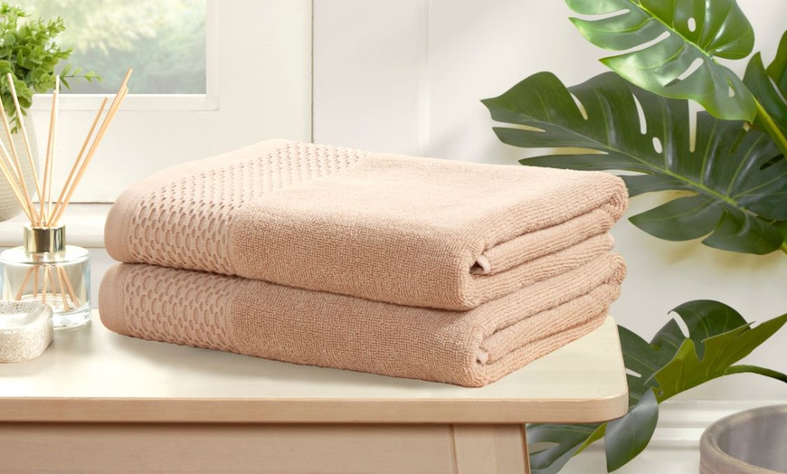 Image 5: Eden Weave 500gsm Bath Sheet