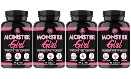 Monster Girl Women's Pre-Workout for Weight Loss, Energy and Endurance