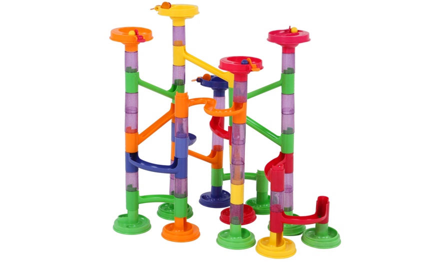 Image 2: 70-Piece Children's Marble Runs