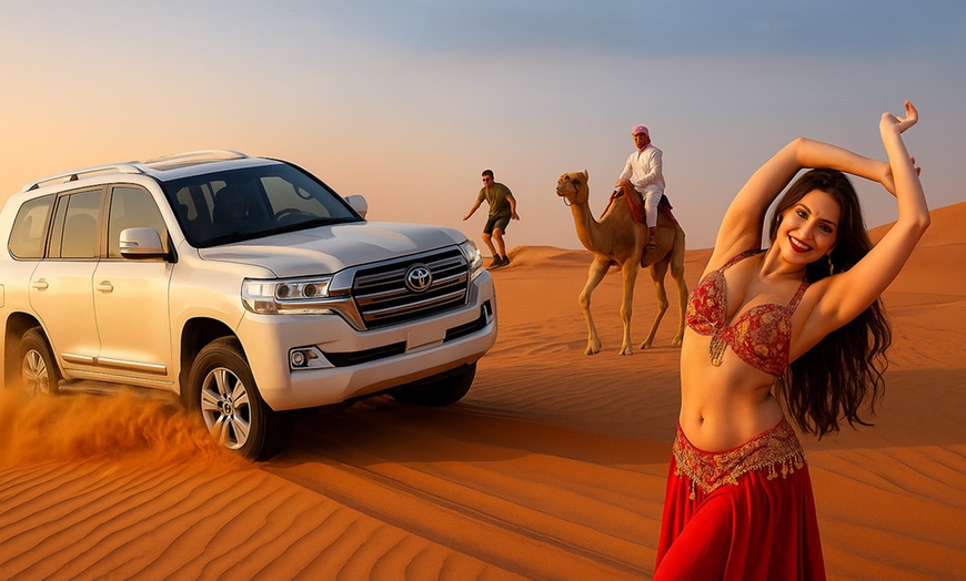 Image 1: Adventure Awaits: Desert Safari with Jeep or Quad Bike Thrills