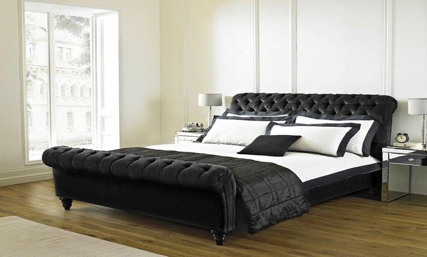 Image 15: Chesterfield Sleigh Bed Frame