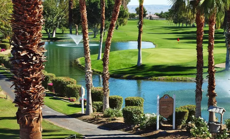Stay with Optional Golf at Indian Palms Country Club and Resort in Indio, CA. Dates into September. - Primary Image