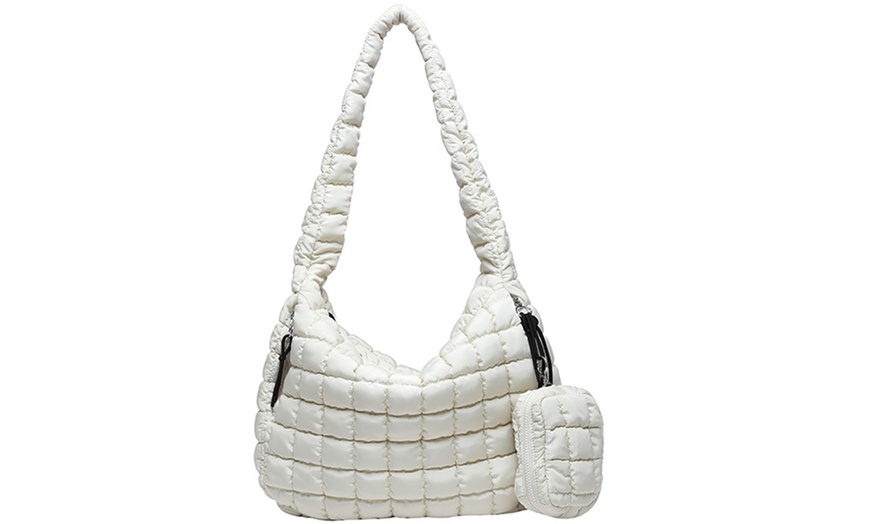 Image 4: Gesteppte Schultertasche mit abnehmbarer Mini-Tasche