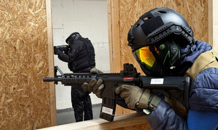 For 1: 3 hours Indoor Airsoft Close Quarters Battle with equipment included - Redditch Indoor Airsoft CQB LTD