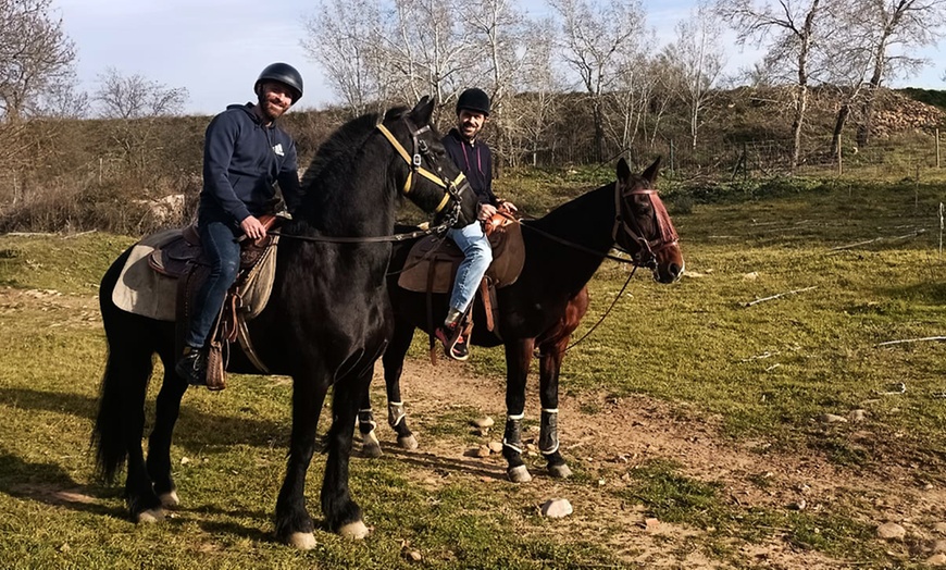 Image 1: Paseo a caballo de 1 hora con pincho y bebida para 2 o 4 personas 