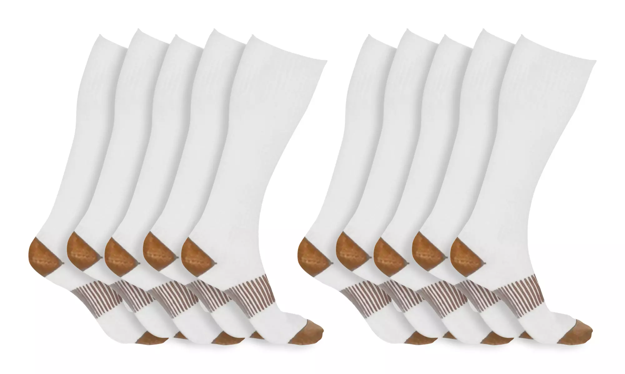 XFit Copper-Infused Compression Socks (5-Pack) - Second Medium