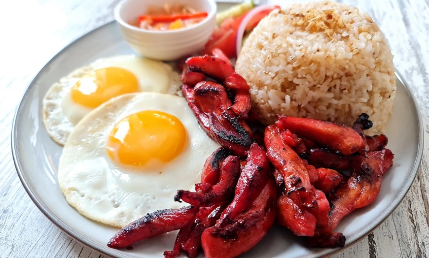 Image 4: One or Two 3-Meat Barkada Board Brunch for 2-3 or Adobo Rice Bowl