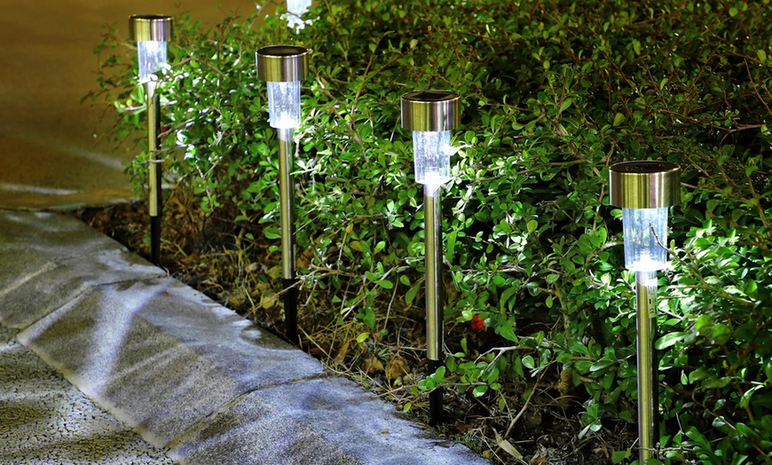 Image 2: Set of 10 Solar Stick Lights