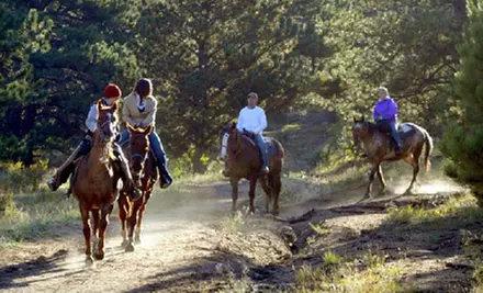 Morning or Sunset Trail Ride for Two or Four at Sombrero Ranches' Hi-Country Stables in Estes Park (Up to 53% Off) - Primary Image