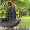 Image 1: Thick Padded Egg Chair Cushion for Hanging Swing Chair