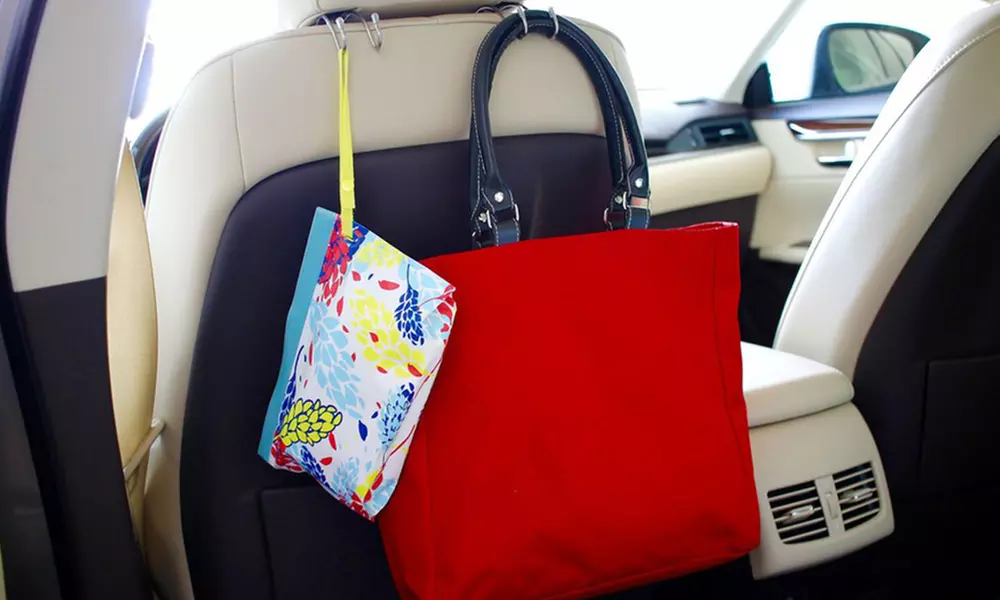 Car Headrest Back Seat Storage Hooks (2-Pack) - Second Medium