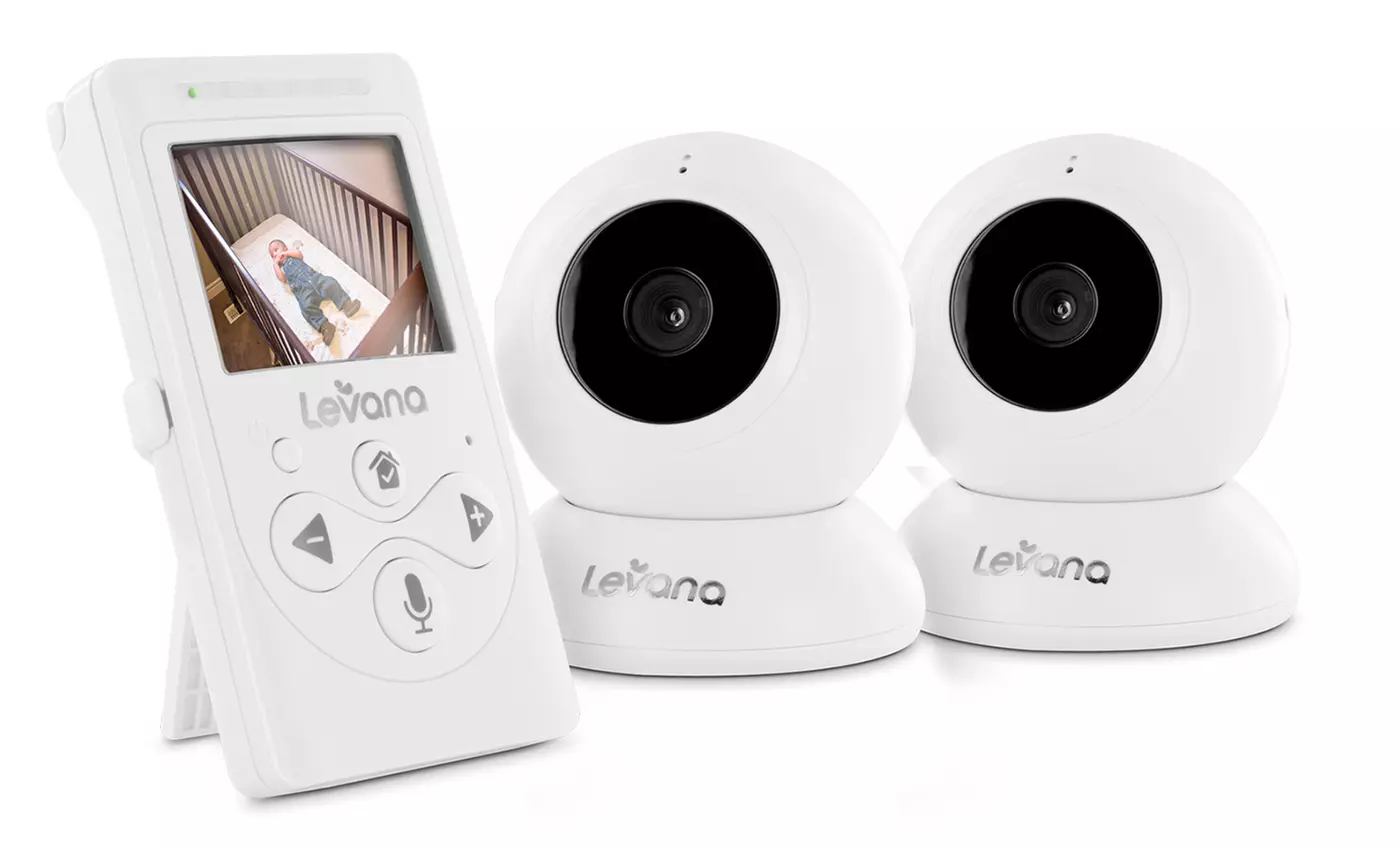 Levana Lila 2.4" Digital Baby Video Monitor with 2 Night Vision Cameras - Primary Image