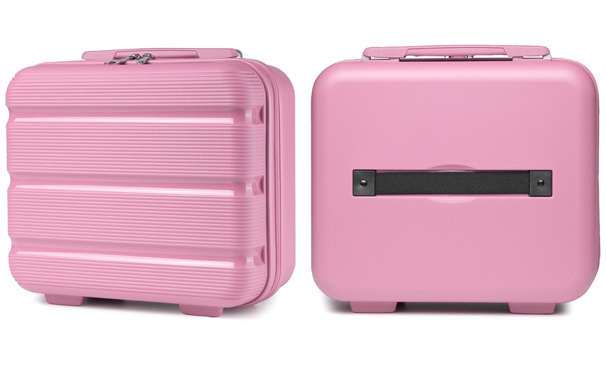 Image 18: KONO One or Four Piece Colorful PP Hard Shell Suitcase With TSA Lock