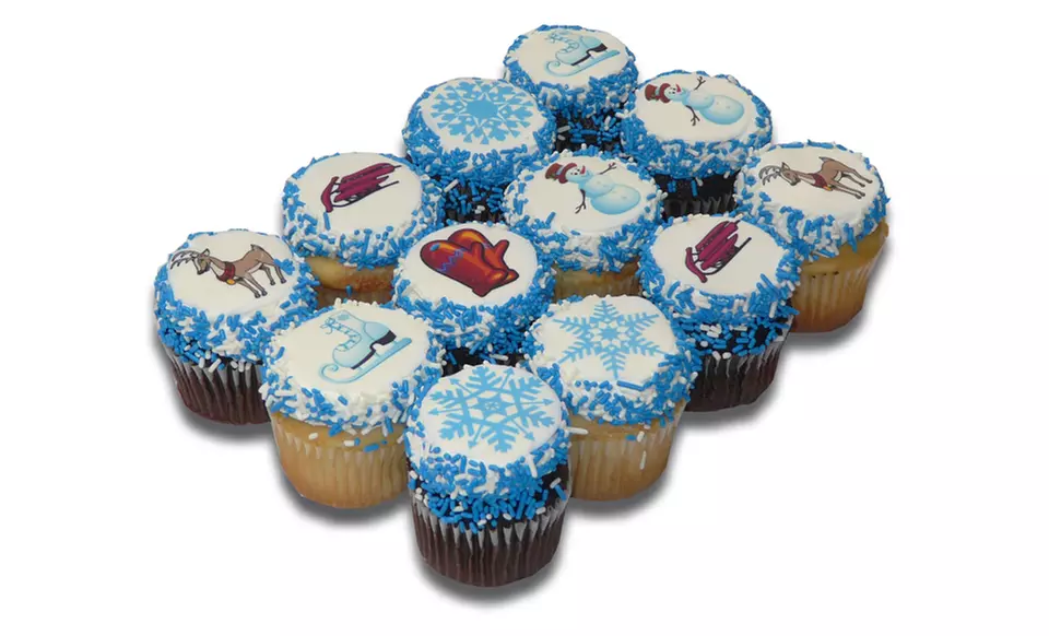 Pre-Printed Edible Holiday Frosting Sheets, Includes One Quarter-Cake Sheet and 80 Cupcake and Cookie Decals﻿ - Second Medium