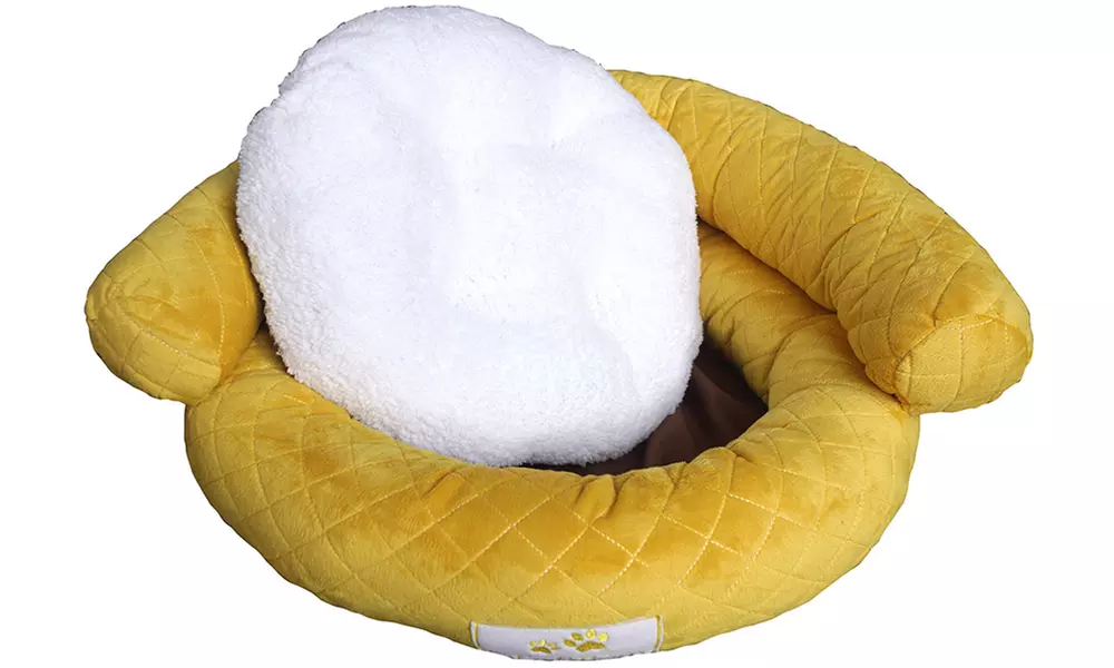 Plush Fluffy Soft Warm Calming Medium Small Dog Puppy Kitten Cat Pet Bed Cuddle